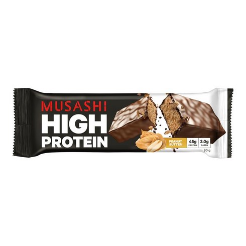 무사시버터 - Musashi 무사시 피넛버터 하이 프로틴 바 90g High Protein Bar Peanut Butter, 5개