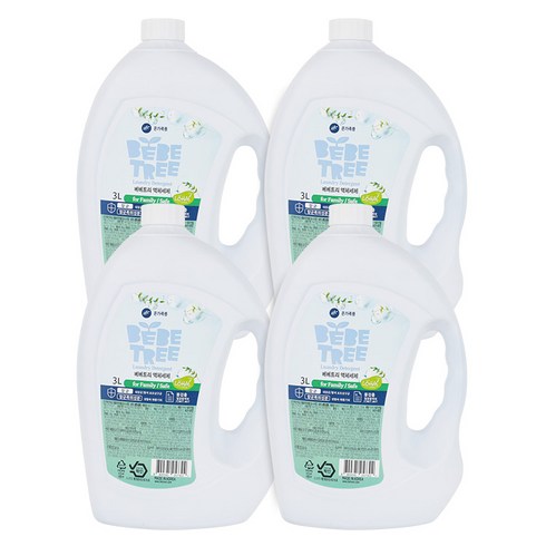 (4개)베베트리 액체 세탁세제 3L