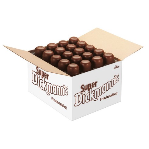 2024년 가성비 최고 딕만스마시멜로우 - 독일 초콜릿 슈퍼 딕만스 초코 마시멜로우 1박스 60개 간식 기념일 축하, 1개