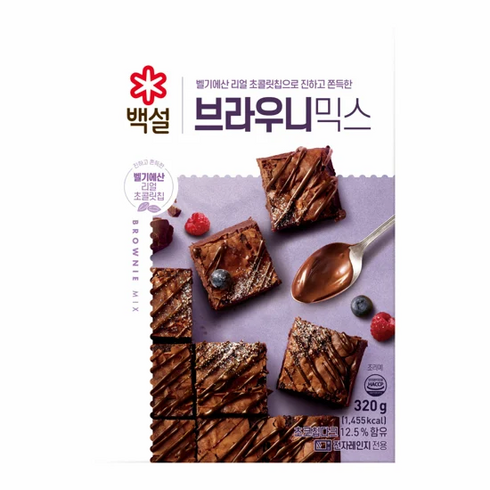 (상온)백설 브라우니믹스320gx3개, 320g, 3개