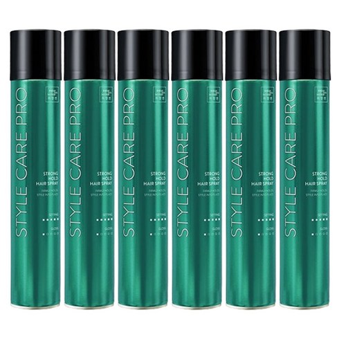 미쟝센 스타일케어 프로페셔널 스트롱 홀드 헤어 스프레이 화이트플로럴, 300ml, 6개