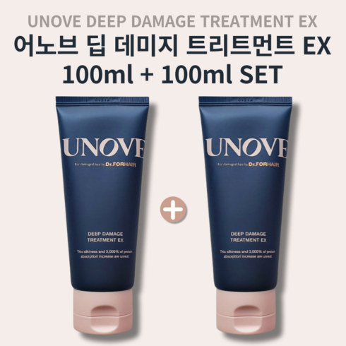 어노브트리트먼트 - [정품][1+1 기획] 어노브 딥 데미지 트리트먼트 이엑스 100ml, 2개