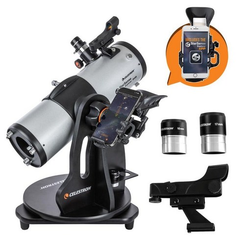 Celestron StarSense Explorer 114mm 탁상용 돕소니언 스마트폰 앱 지원 망원경 - StarSense 앱과 함께 작동하여 성운 행성 등을 찾을 수 있습니다