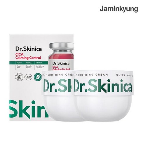 닥터스키니카 - 자민경 닥터스키니카 수딩크림 300ml 2개 +시카마스크5매, 1세트