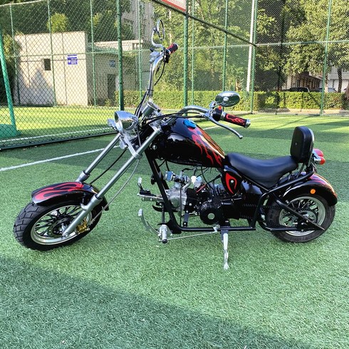소형 할리 오토바이 포켓바이크 레트로 바이크 110cc, 블루 125cc