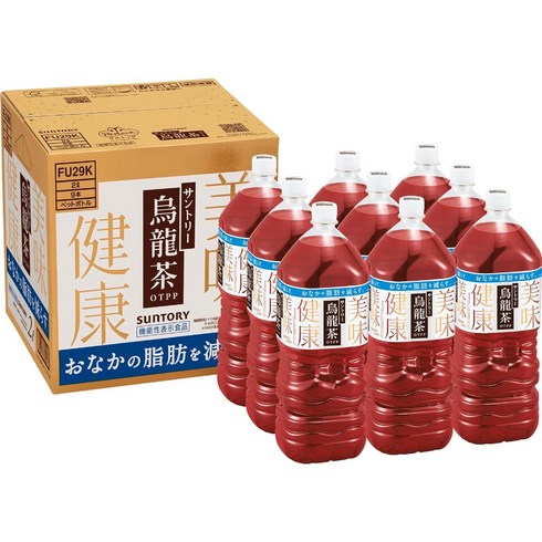 산토리 우롱차 - 산토리 우롱차 기능성 표시 음료, 9개입, 1박스, 2L