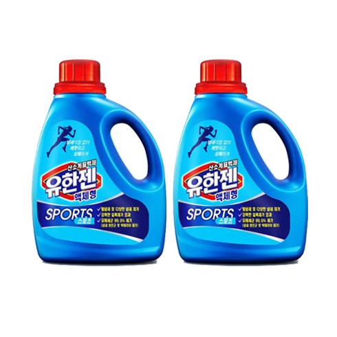 위틀스토어 - 유한젠 산소계 표백제 스포츠 액상 용기1.4L, 1.4L, 2개