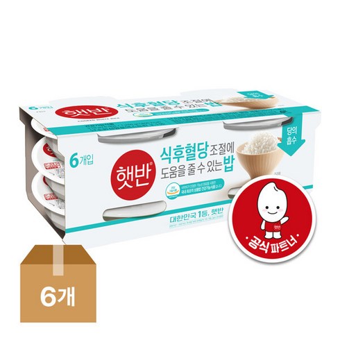 CJ햇반 혈당조절에 도움을 줄 수 있는 밥 36개입(1box)