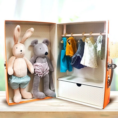 물랑로티 [물랑로티] [632401] 니니 실바인 옷장세트 Clothing Set Suitcase, 단품없음