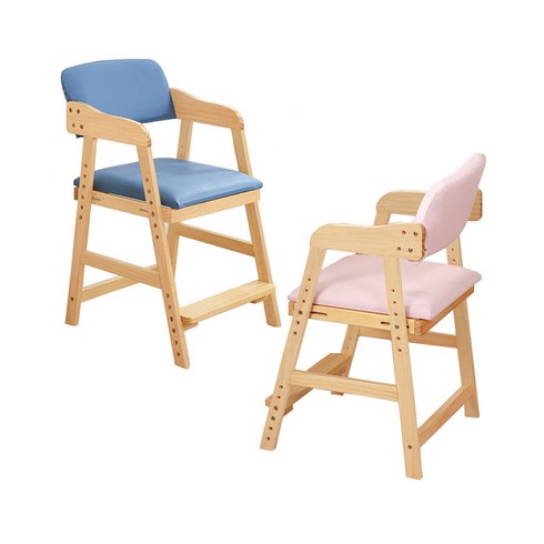 [베이비캠프]높낮이조절 어린이 공부의자/식탁의자, 핑크, 1개