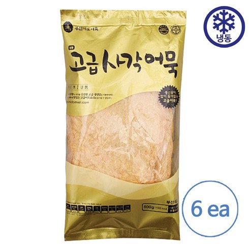 부산미도어묵 - 부산 미도어묵 고급 사각어묵 500g, 6개