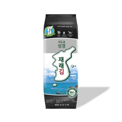 지도표 성경김 재래조각김 50g x 20개 1박스, 단품