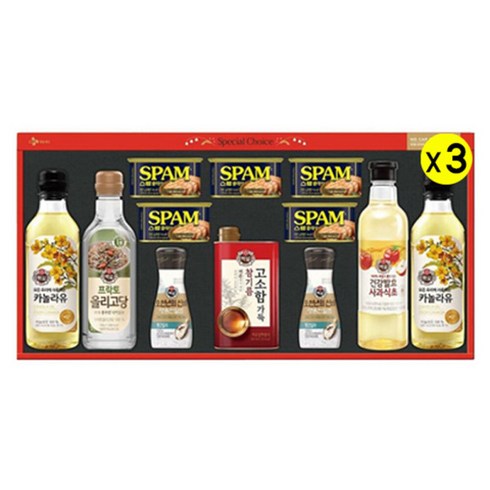 SPAM 스팸 스페셜 G호x3세트 스페셜J호x3세트 랜덤발송 명절 선물세트