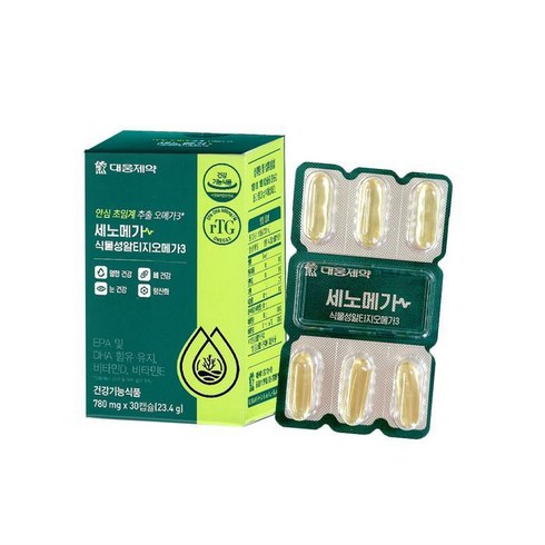 대웅제약 세노메가 식물성 알티지 오메가3 780mg x 30캡슐, 1개, 30정
