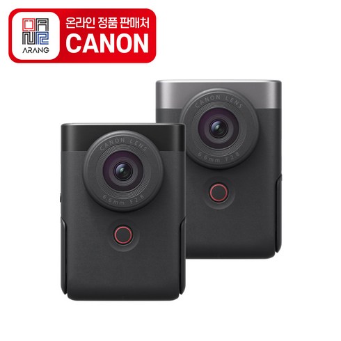 [캐논정품판매처] 캐논 PowerShot V10 브이로그 카메라 + 파우치, 블랙