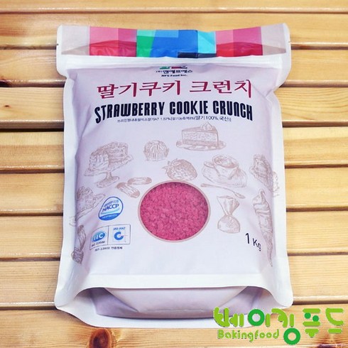 딸기쿠키크런치 - 딸기 크런치1kg, 1kg, 1개