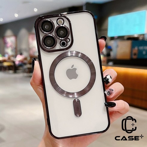 2023년 가성비 최고 맥세이프케이스 - CASE+ 아이폰 맥세이프 예쁜 투명 케이스 10가지 컬러 카메라 렌즈 풀커버