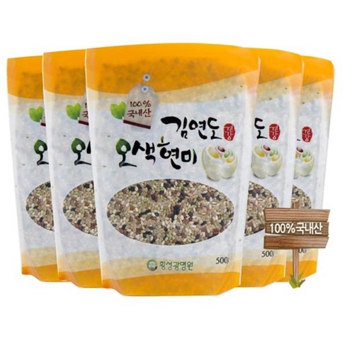 김연도 오색현미 500g 20봉 ( +찹쌀1봉증정), 상세페이지참조