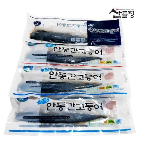 안동간고등어 순살80g~140g[10~30팩] 전통700g~1200g[산들정], 04. 안동 간고등어 순살 100g(필렛), 10개