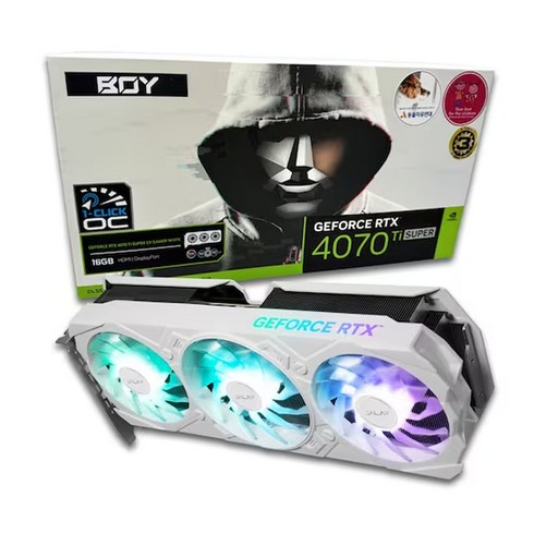 갤럭시 BOY 지포스 RTX 4070 Ti SUPER EX GAMER WHITE OC D6X 16GB