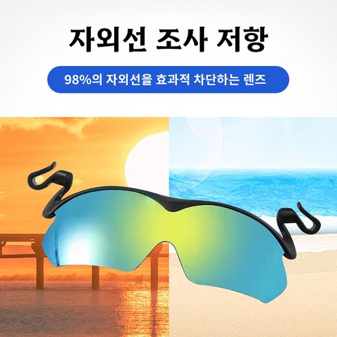 클립형 선글라스 골프 등산 낚시 등산 라이딩 운전 클립온 편광 스포츠 선글라스 360도 조절 야외용 모자 집게 선글라스