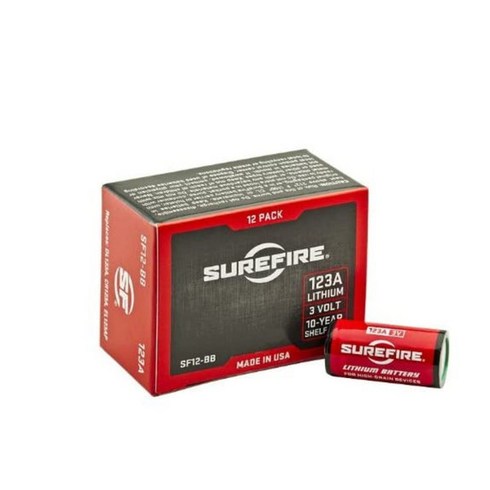 슈어파이어 건전지 SF12-BB 123A 3볼트 12개