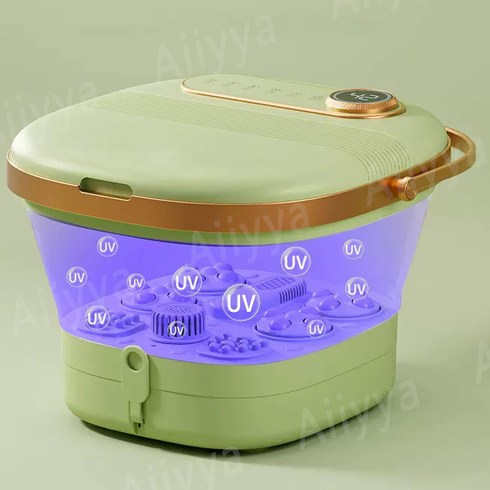 Aiiyya 접이식 족욕기 온도조절 보온력 오래가는 원적외선 발마사지 습식족욕기 [부모님 선물추천], 플래그심A