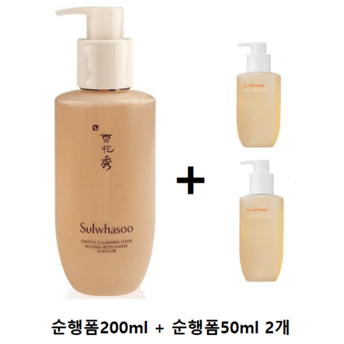 [설화수] 순행클렌징폼 200ml+50mlX2개(100ml) 증정, 1개