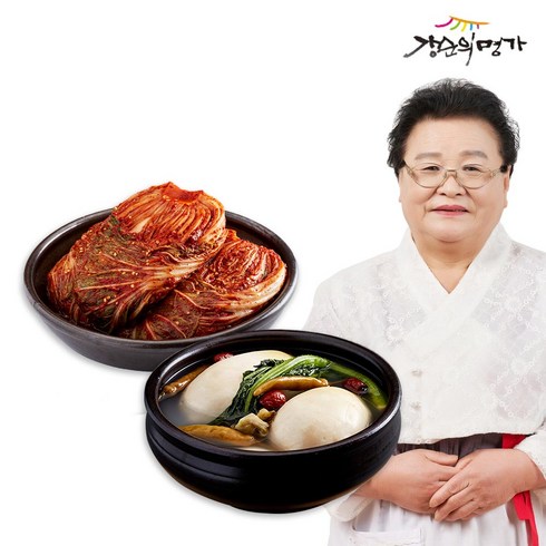 강순의 여름 별미 김치 4종 - [강순의명가] 포기김치3kg+돌산갓동치미3kg, 1세트