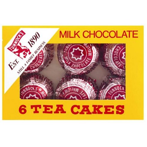 터녹스 티케이크 초콜릿 Tunnock's Milk Chocolate Tea Cakes 6 x 24 g (Case of 12 - Bulk Buy) by Tunnock&#03, 24g, 6개