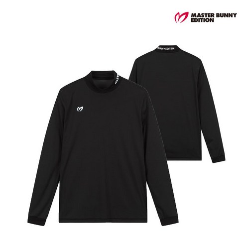 2023년 가성비 최고 마스터바니 - 마스터바니에디션 골프 masterbunnyedition남성 배색 방풍 긴팔이너티셔츠 M411A3TI009_BK, 004, BK