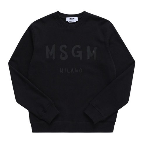 [MSGM] 3540MM513 237799 99 브러시드 로고 남성 맨투맨