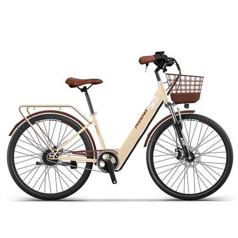 2023년 가성비 최고 알톤전기자전거 - Montheria 전기자전거 36V 전동자전거 24/26인치 B918-127, 15AH-35KM, 26인치 아이보리