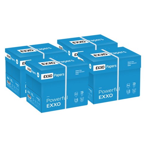 제주렌트카비교 - [엑소] (EXXO) A4 복사용지(A4용지) 75g 2500매 4BOX, 상세 설명 참조
