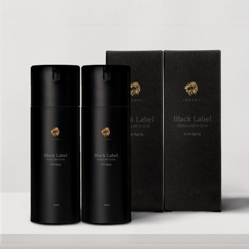 루브만 블랙라벨 남자올인원 120ml 남자 스킨 로션 겸용 x 2개 묶음