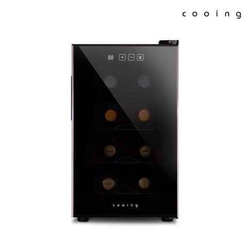 쿠잉 와인셀러 WC-08MB 블랙 22L 미니 8병, 단품