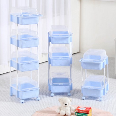 플라팜 코코맘 기저귀정리함 이동식트롤리, 화이트, 1개