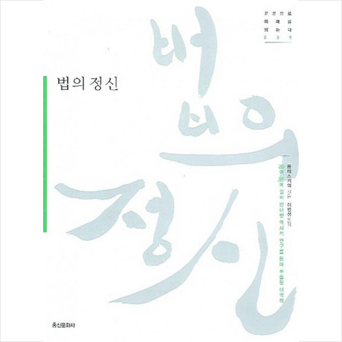 법의정신 - 법의 정신:20여 년에 걸쳐 방대한 역사적 연구를 통해 추출된 대역작, 홍신문화사, 몽테스키외 저/이명성 역