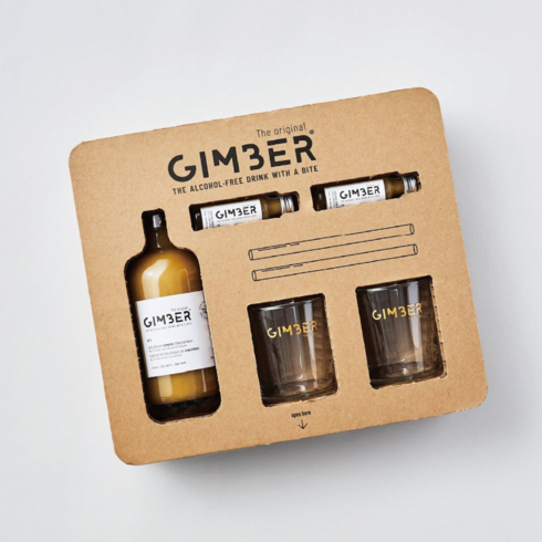 [정식수입 국내배송] GIMBER 짐버 브라운 선물세트, 500ml, 1개