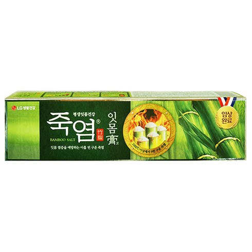 엘지생활건강 죽염치약 잇몸고, 120g, 5개
