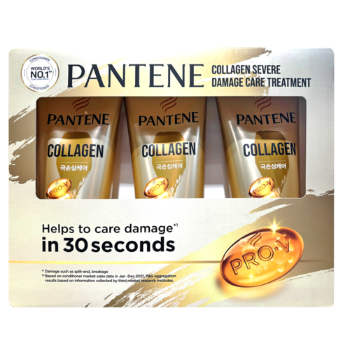 팬틴트리트먼트 - PANTENE 팬틴 극손상 케어 트리트먼트, 400ml, 3개