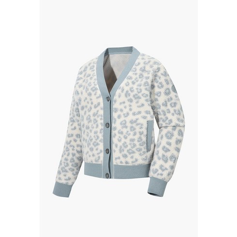 코오롱 스포츠여성 패턴 에코 후리스 기모 플리스 가디건 VKJ22702LBL720615