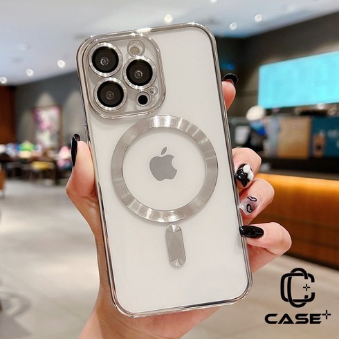 2023년 가성비 최고 맥세이프케이스 - CASE+ 아이폰 맥세이프 예쁜 투명 케이스 10가지 컬러 카메라 렌즈 풀커버