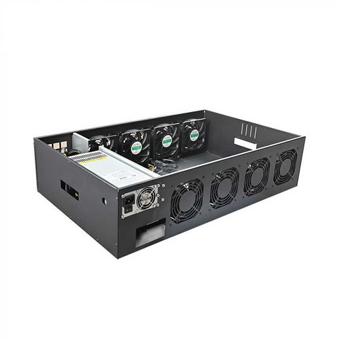 코인채굴기 - 채굴기 케이스 비트코인 선반 그래픽카트 거치대 랙, 8G+128G+2000W 긴선 무소음