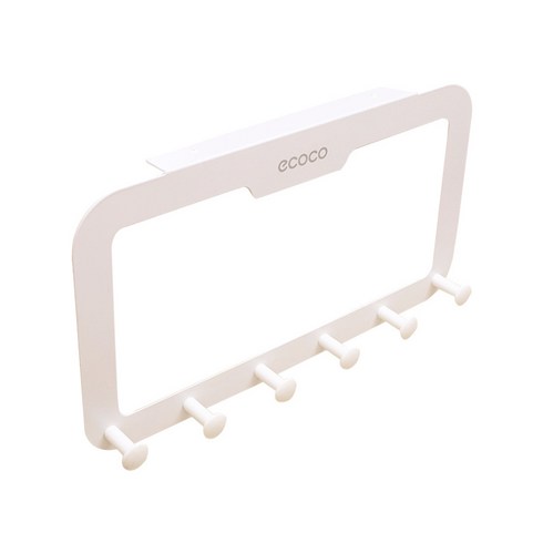 ECOCO 무타공 멀티 도어 행거, 화이트, 1개