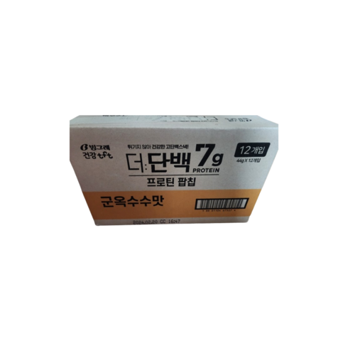 빙그레 건강tft 더단백 팝칩 군옥수수맛, 528g, 2세트