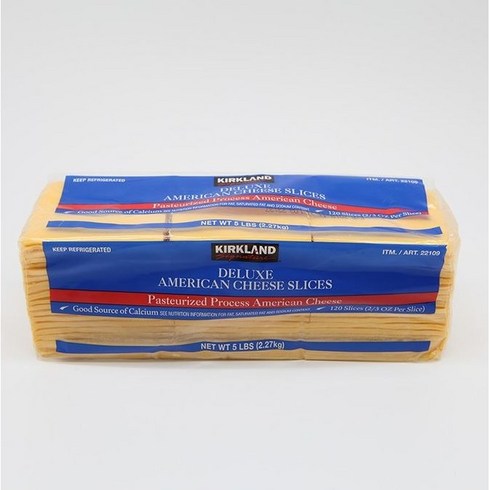 코스트코 커클랜드 아메리칸 슬라이스치즈, 1개, 2.27kg