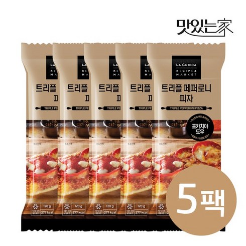 리뉴얼 라쿠치나 포카치아 수제 피자 18팩 - 라쿠치나 수제 피자(트리플페퍼로니), 없음, 5개, 140g