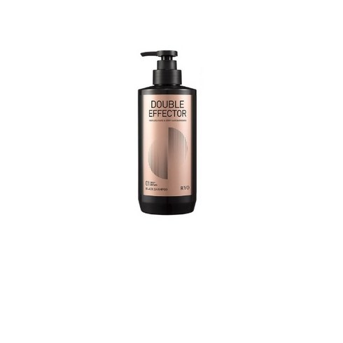 려 더블이펙터 새치커버 블랙 샴푸 짙은갈색 플로럴 머스크향, 543ml, 2개