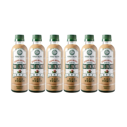 호우섬 홍콩밀크티 350ml X6병묶음/밀크티/호우섬밀크티, 6개